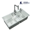 China manufacturers topmount large single sink handmade sink satin stainless steel sink wholesale sink
