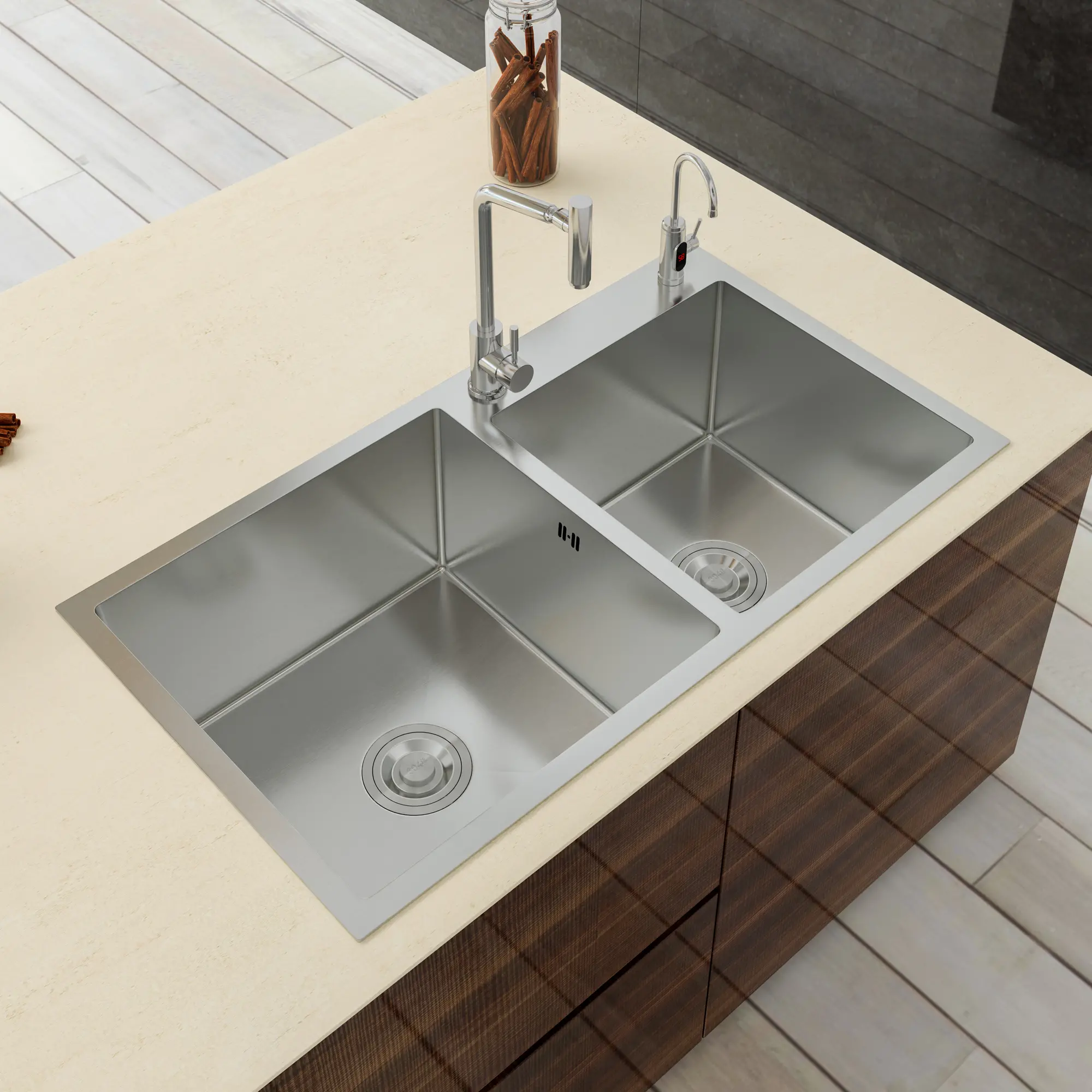 China manufacturers topmount large single sink handmade sink satin stainless steel sink wholesale sink