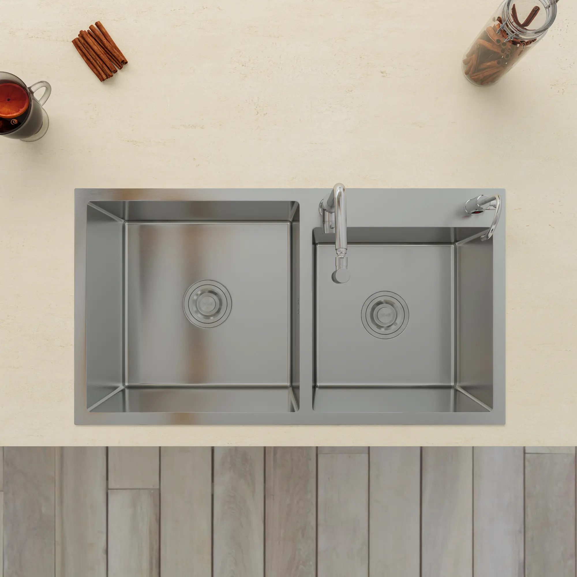 China manufacturers topmount large single sink handmade sink satin stainless steel sink wholesale sink