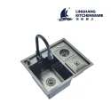 Kitchen Sink with Trach can cup-washer sink