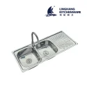 Stainless steel workbench stretch sink bowl 304 stainless steel basin kitchen sink