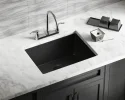 China manufacturers Black Single Bowl Quartz Granite Sink